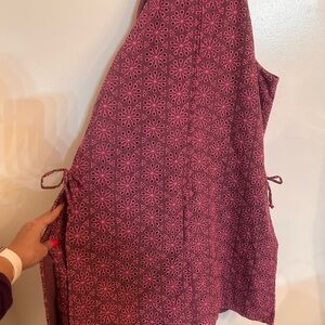 Elegant Pink Patterned Dress